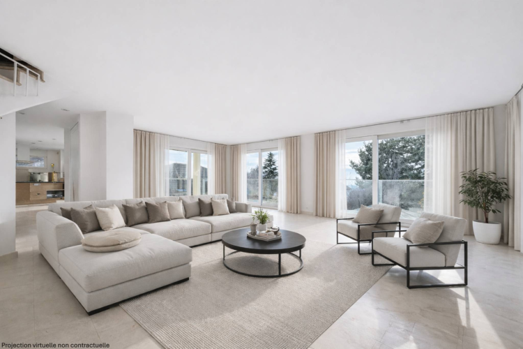 Duplex with garden adjoining the International School of Lausanne (Yield 4%)