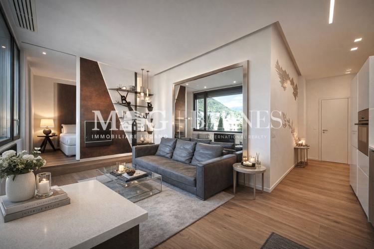 Lugano Centro près de LAC : appartement de 2,5 pièces avec vue sur le