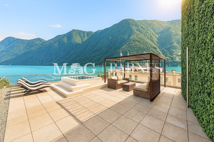 Lugano Centro: New 3.5 rooms with terrace, spa area and lake view