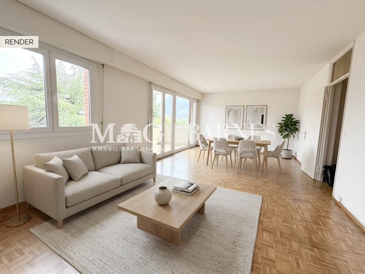 Paradiso: 3.5-room apartment with open views and private garage