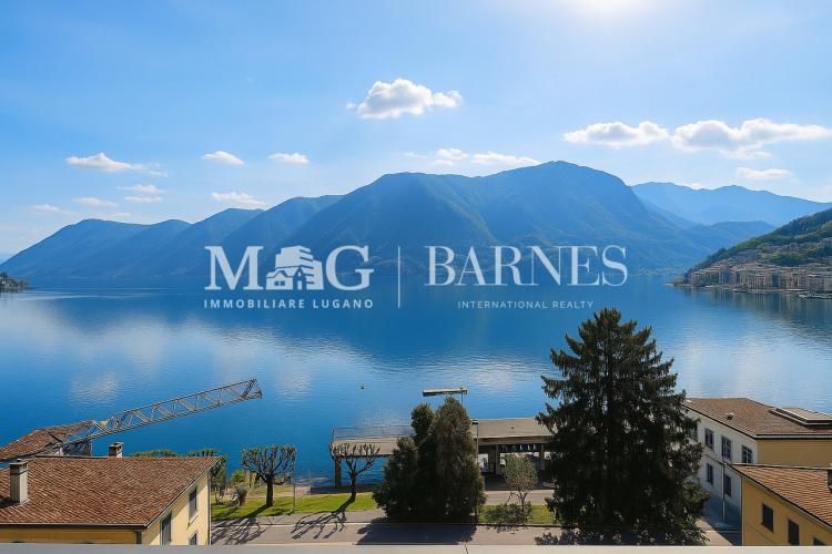 Lugano: Penthouse in Period Villa with lake view and panoramic terrace
