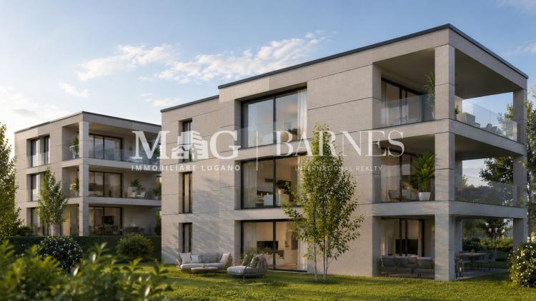 Collina d'Oro: 4.5-room apartment with terrace in new residence