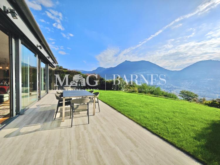 Lugano: 4.5 room apartment with terrace and garden lake view