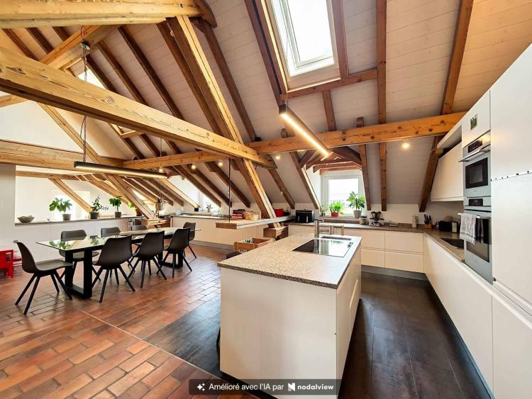Duplex de 5.5 pièces en attique proche de Romont