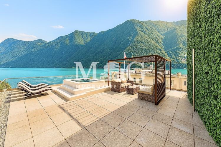 Lugano Centro: New 3.5 rooms with terrace, spa area and lake view