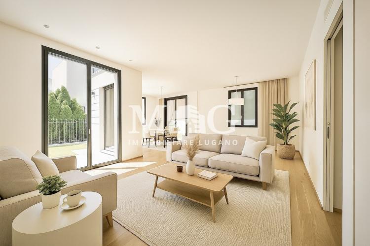 Lugano Centro: 4.5-room apartment with garden near the lake