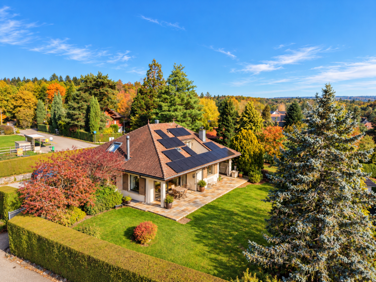 Master's property with views of Lake Geneva and the Jura Mountains