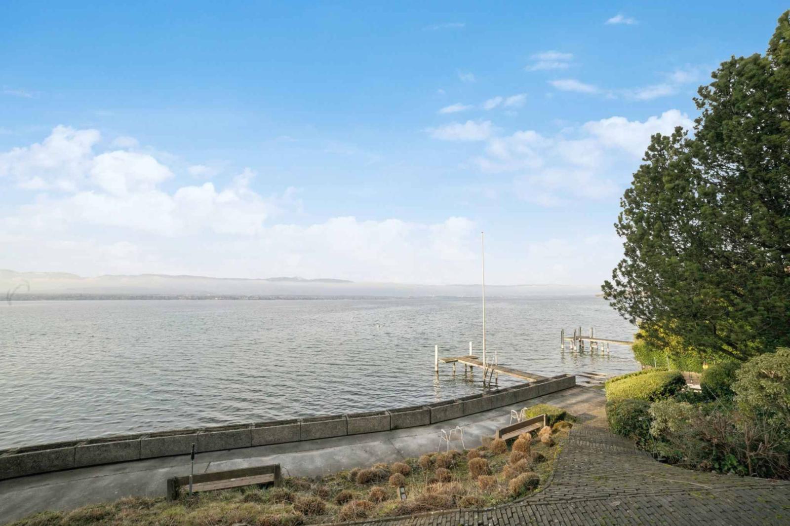 Waterfront property with private beach and docks