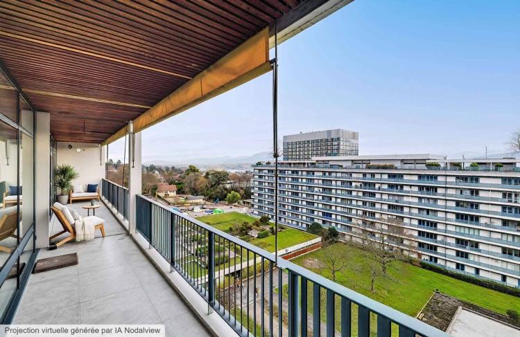 Spacious 7-room apartment on the top floor in Budé