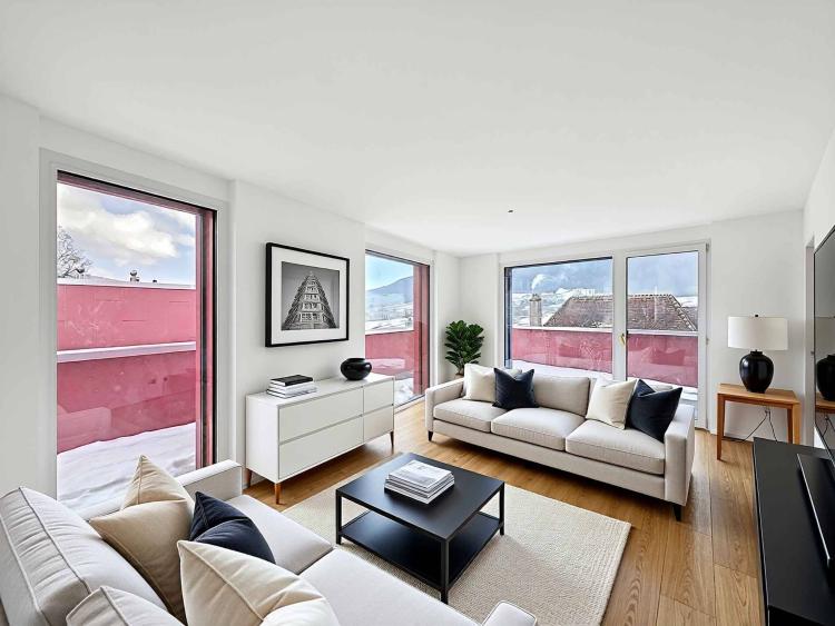 Elegant contemporary penthouse with large terrace