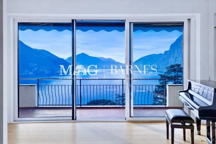 Lugano, Castagnola: Villa with swimming pool and panoramic lake view