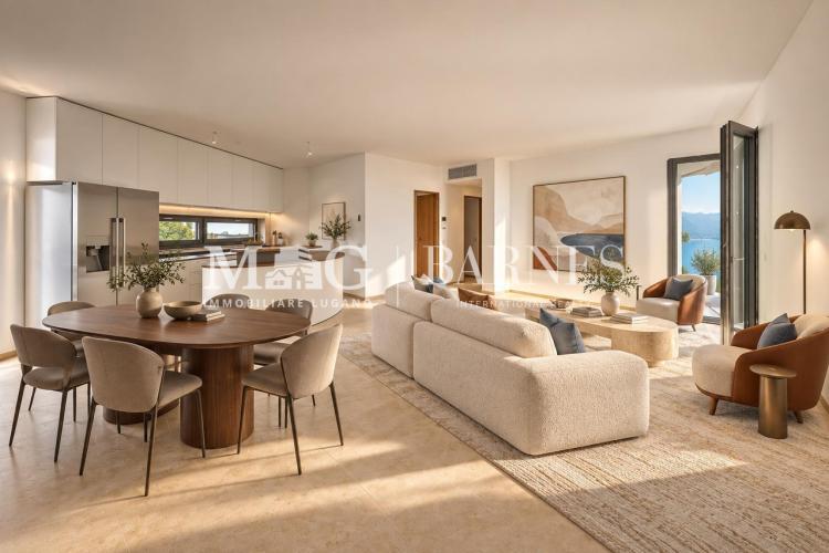Lugano Centro: New 3.5 rooms with terrace, spa area and lake view