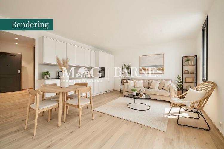 Period charm and modern technology: 3.5 rooms in 20th century building