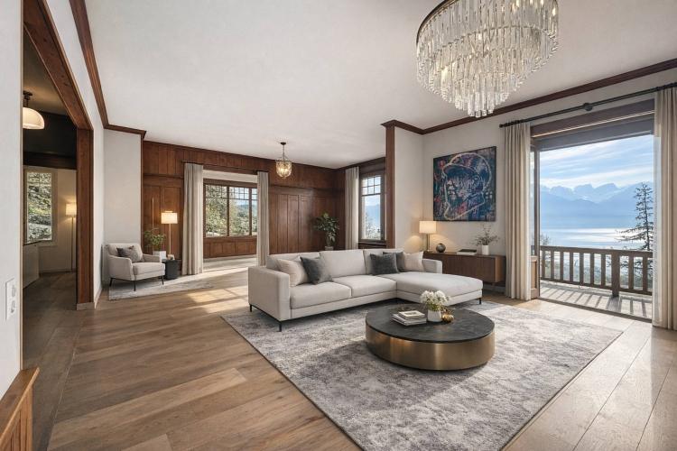 Charming property overlooking Montreux with breathtaking lake views