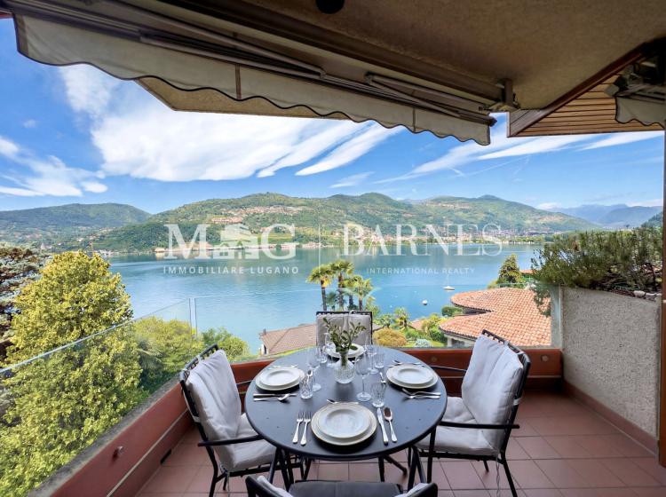 Montagnola, Collina d'Oro: Villa with Lake Views and Private Dock