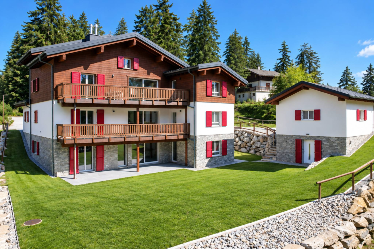 15.5-ROOM CHALET 
COMPRISING THREE INDEPENDENT APARTMENTS
