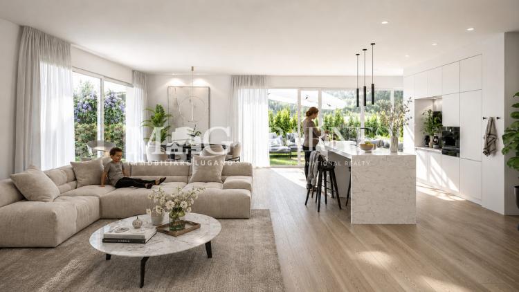 Collina d'Oro: New 4.5-room apartment with private garden