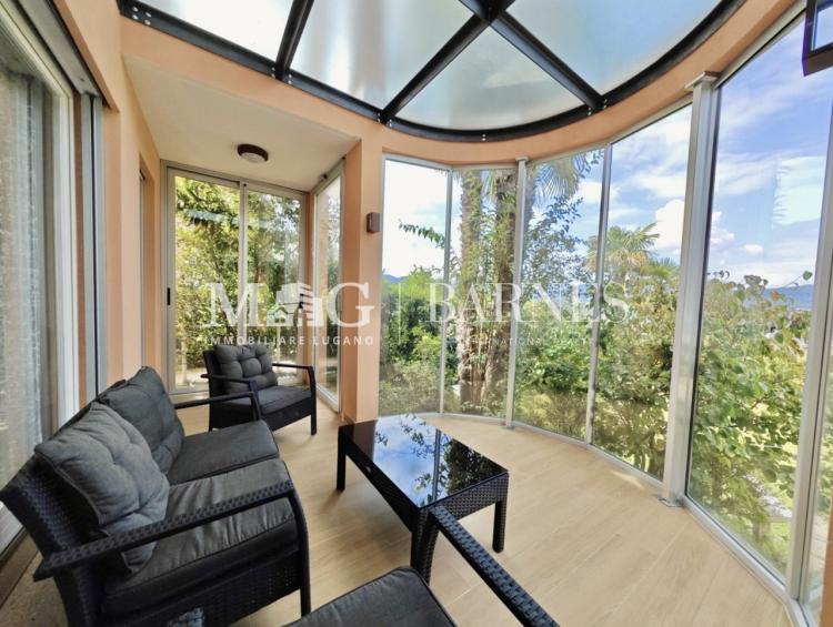 Montagnola, Collina d'Oro: Villa with swimming pool and lake view