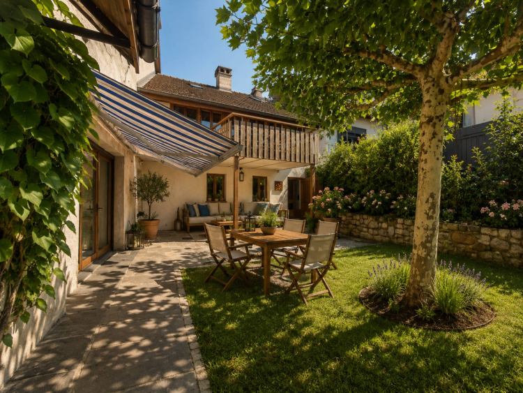 Maison villageoise avec deux appartements au coeur de Rances