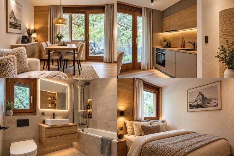 2-room apartment as a secondary residence in a peaceful location in Zermatt