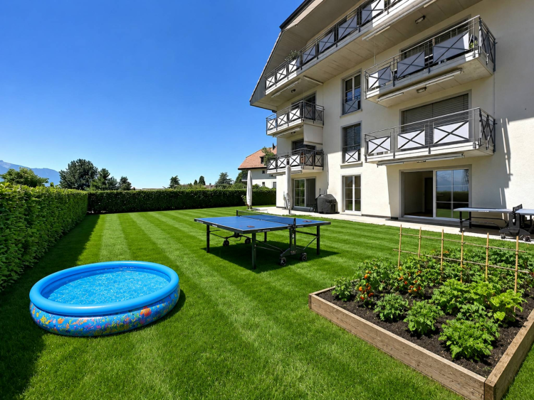 Großzügige 5,5-Zimmer-Wohnung mit Terrasse und großem Garten