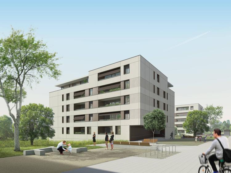 3.5 rooms located on the 1st floor - Lot no. E1.2