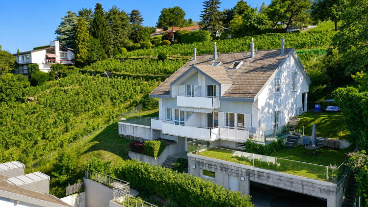5.5-Room Semi-Detached Villa with Panoramic View of the Lake and the Alps!