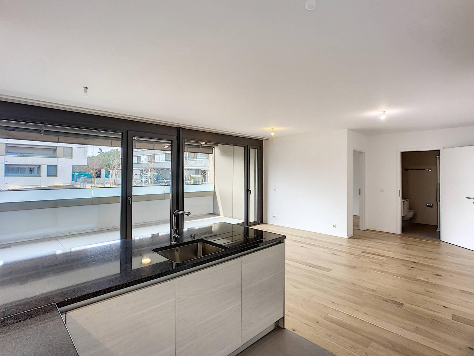 Elegant new 2.5 room apartment on the ground floor