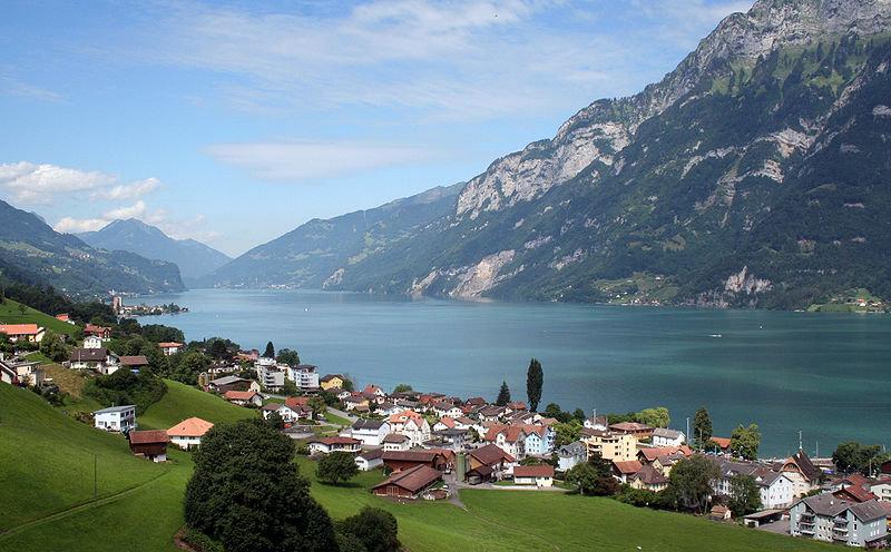 On the shores of Lake Walenstadt