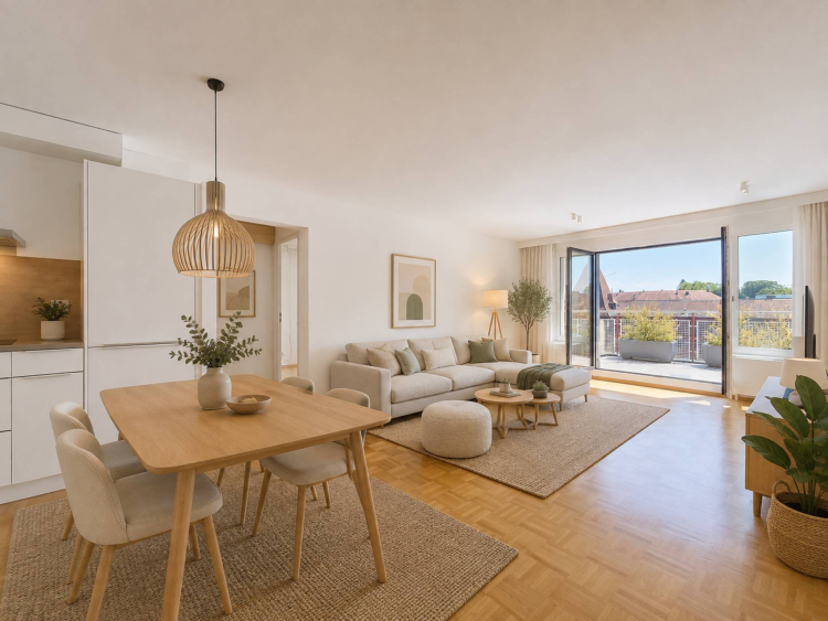 Élégant appartement de 4,5 pièces avec deux balcons au cœur d’Yverdon-les-Bains