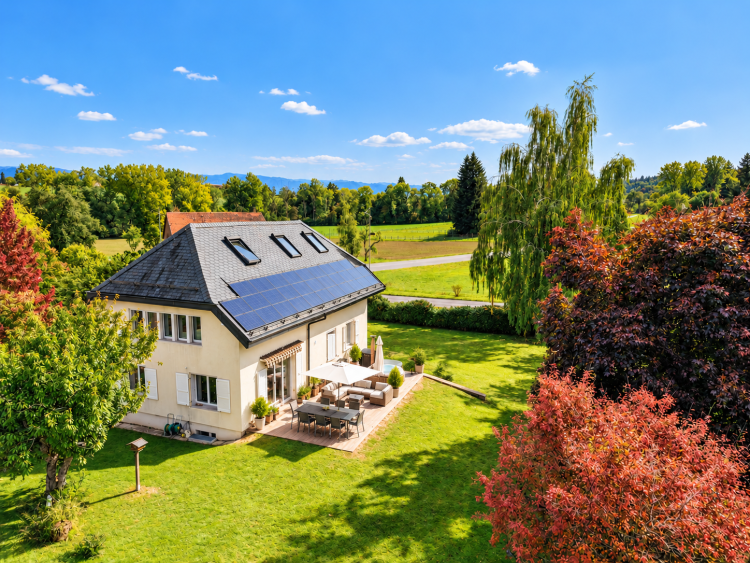 Renovated character property in a wooded park