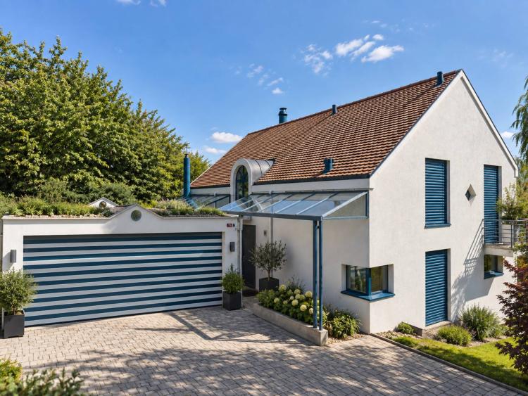 A unique architectural style in the heart of a green environment