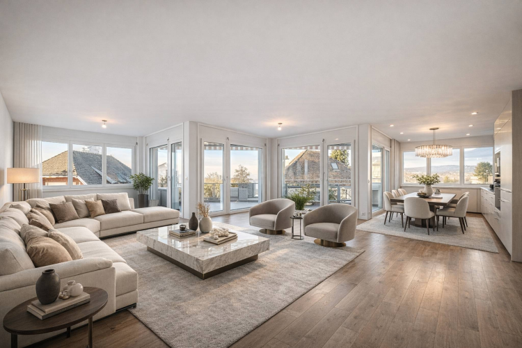 Renovated 5.5-room apartment with independent studio