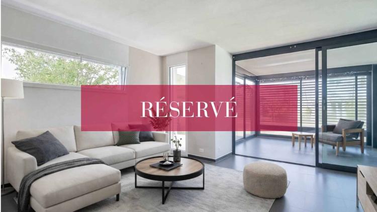 Bright garden level in the heart of Pully-Nord